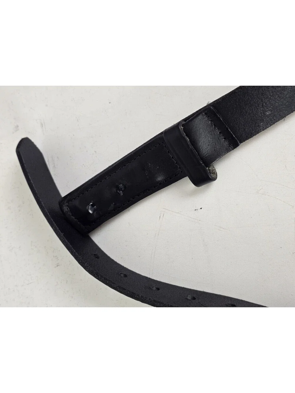 Cintas No Scratch Black Genuine Leather Work Belt - Usa - 13735 - Men's Size M